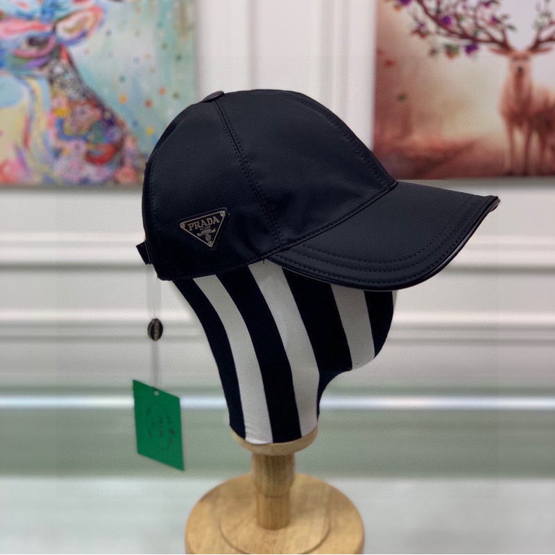 Pra*a re-nylon baseball cap black