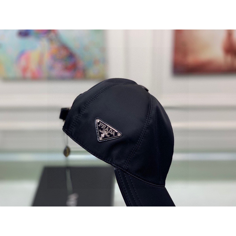 Pra*a re-nylon baseball cap black