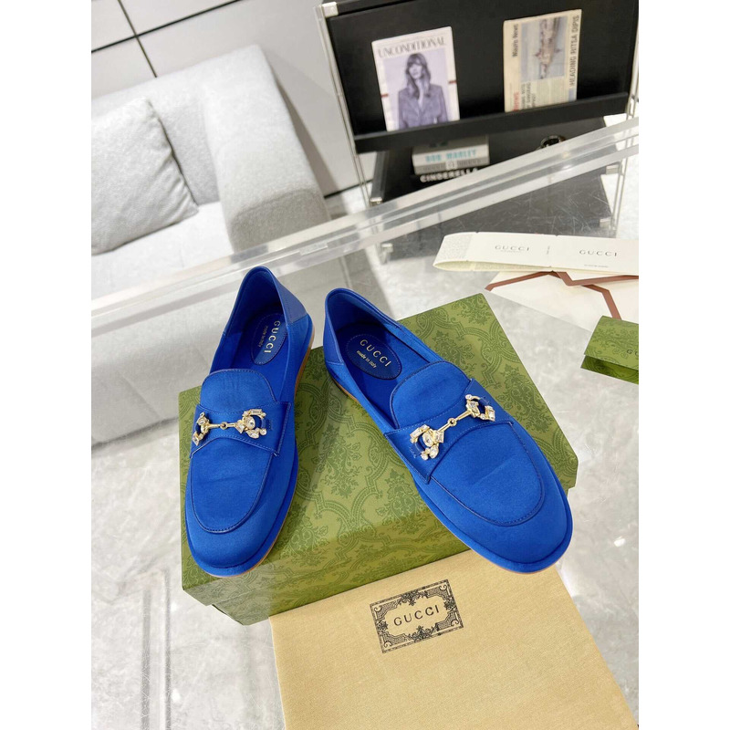 G*u*i jordaan loafers suede blue