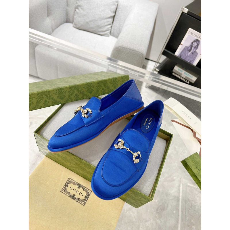 G*u*i jordaan loafers suede blue