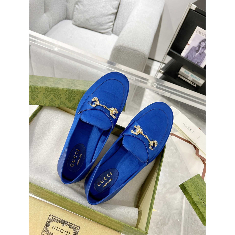 G*u*i jordaan loafers suede blue