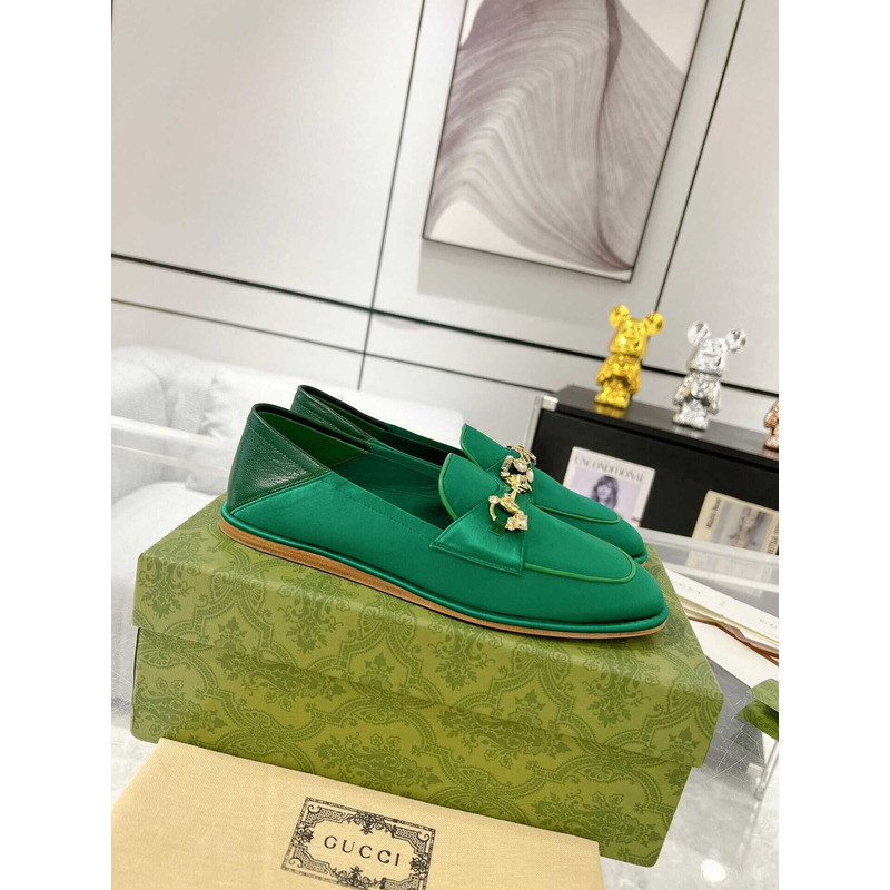 G*u*i jordaan loafers suede green