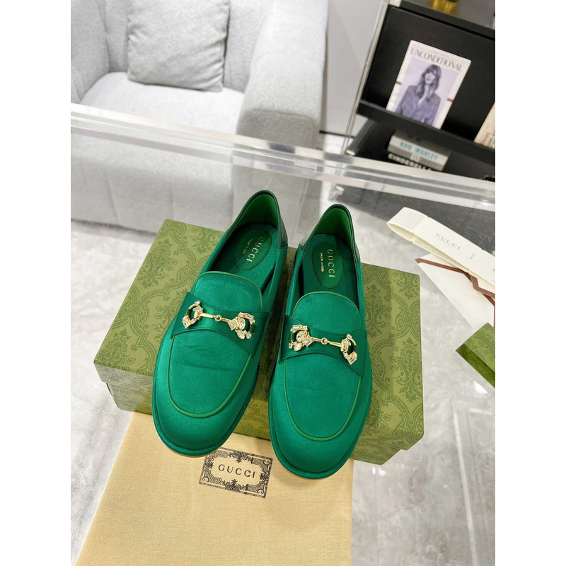 G*u*i jordaan loafers suede green