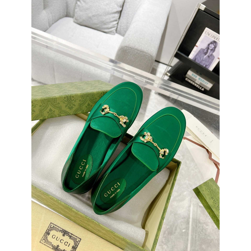 G*u*i jordaan loafers suede green