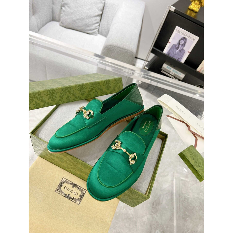 G*u*i jordaan loafers suede green