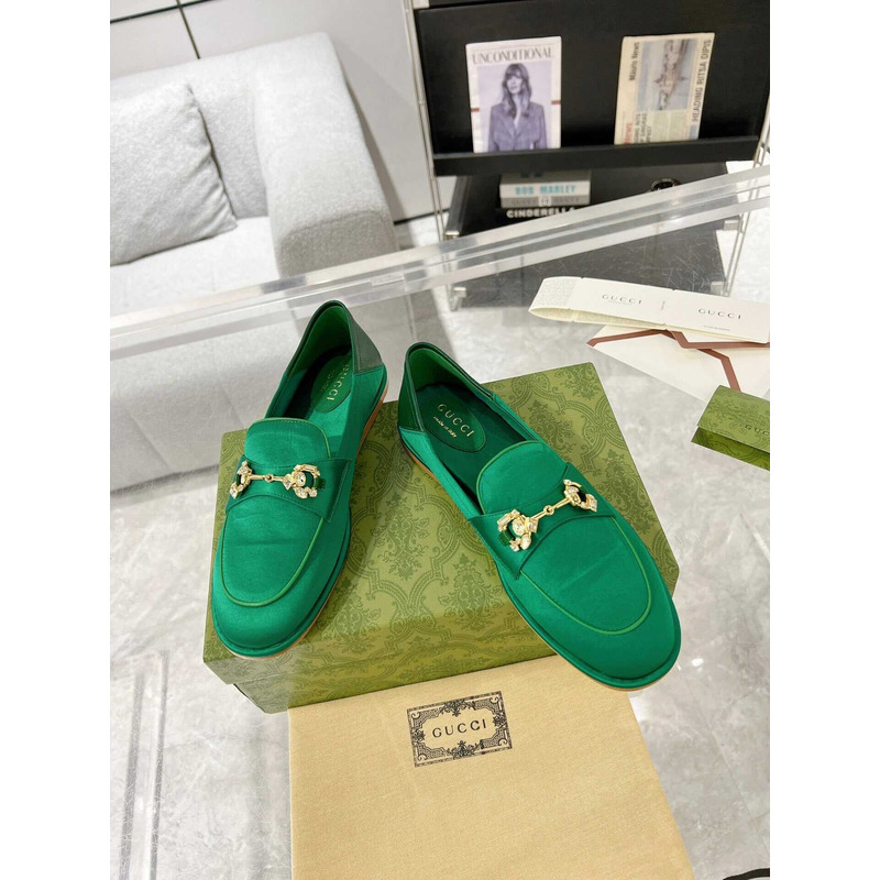 G*u*i jordaan loafers suede green