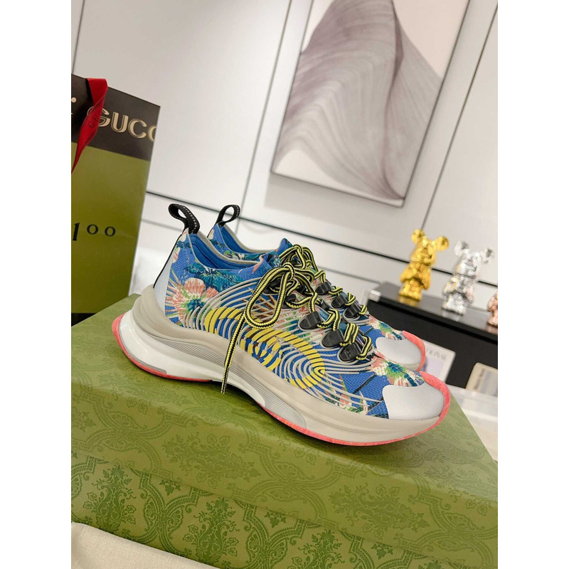 G*u*i run floral print sneakers multi