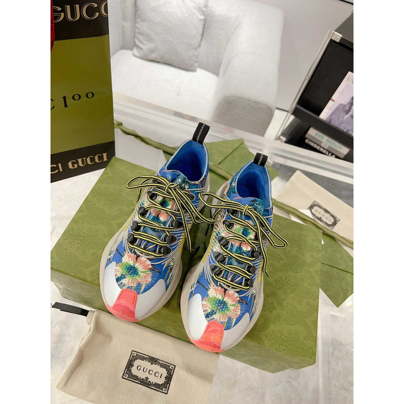 G*u*i run floral print sneakers multi