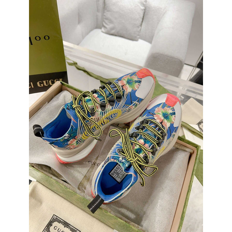 G*u*i run floral print sneakers multi