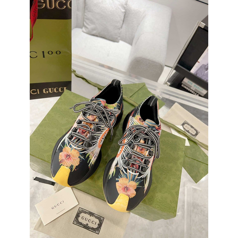 G*u*i run floral print sneakers multi