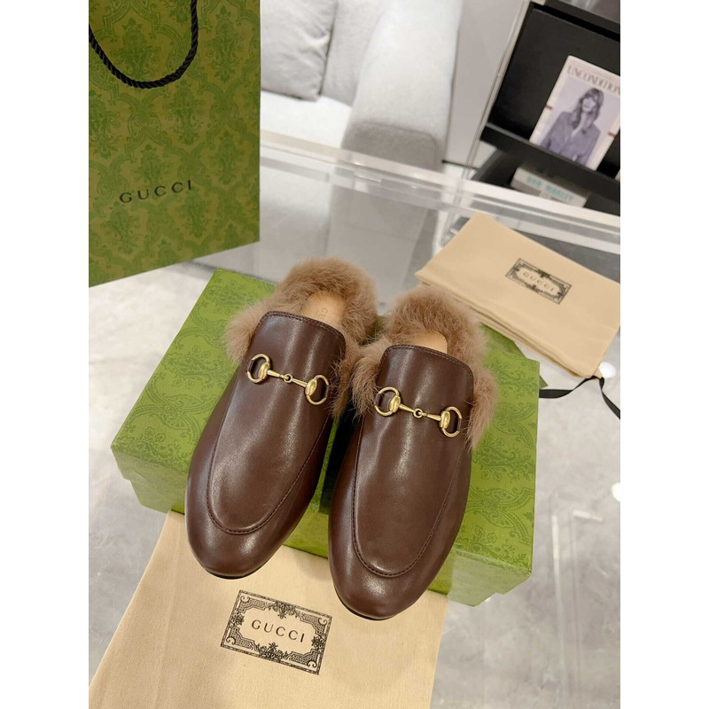 G*u*i 2015 re-edtion women\''s princetown slippers cuir