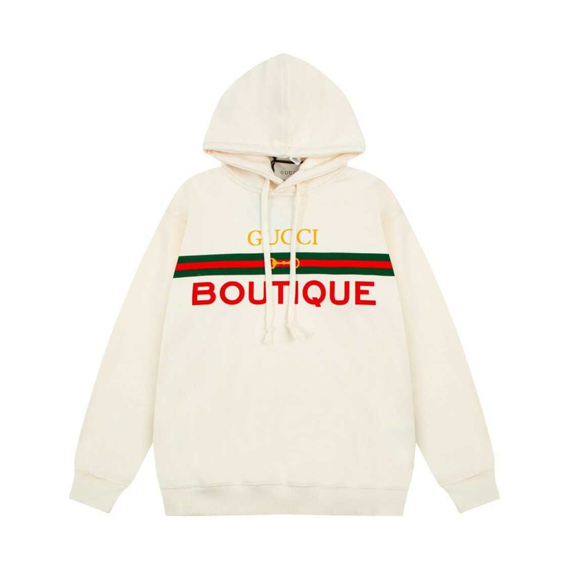 G*u*i print hoodie white