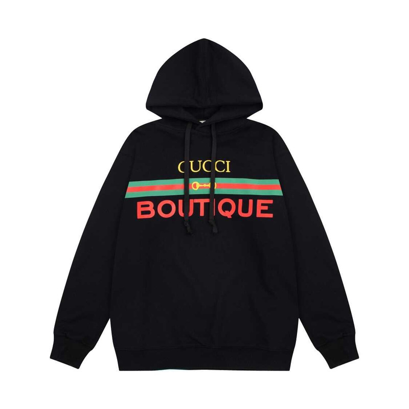 G*u*i print hoodie black