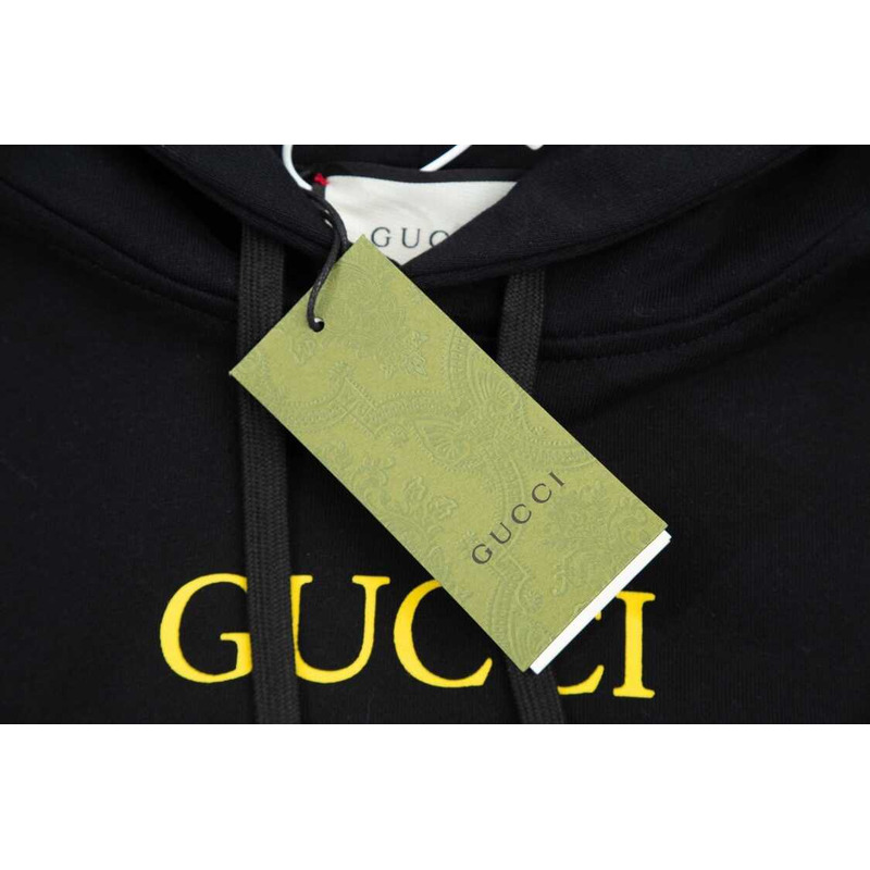 G*u*i print hoodie black