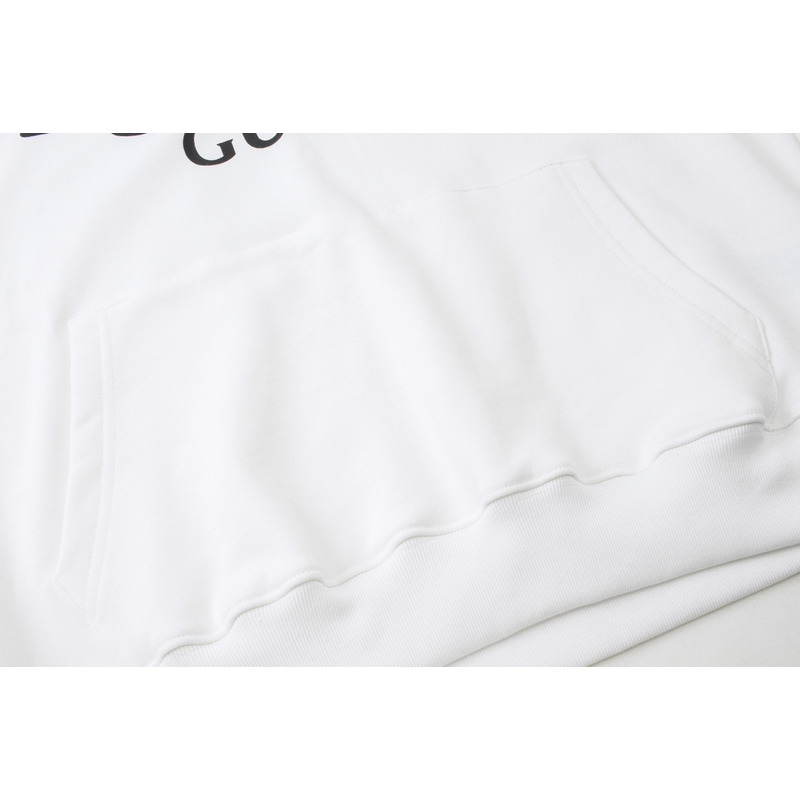 G*u*i 1921 print cotton hoodie white