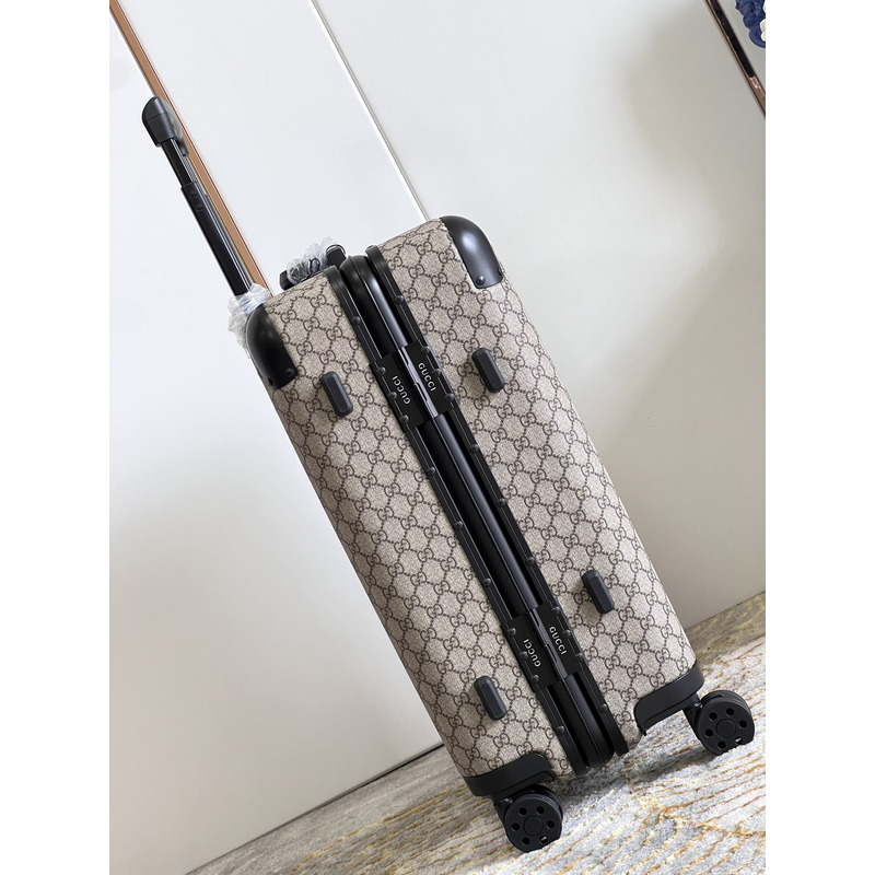 G*u*i gg carry-on suitcase beige