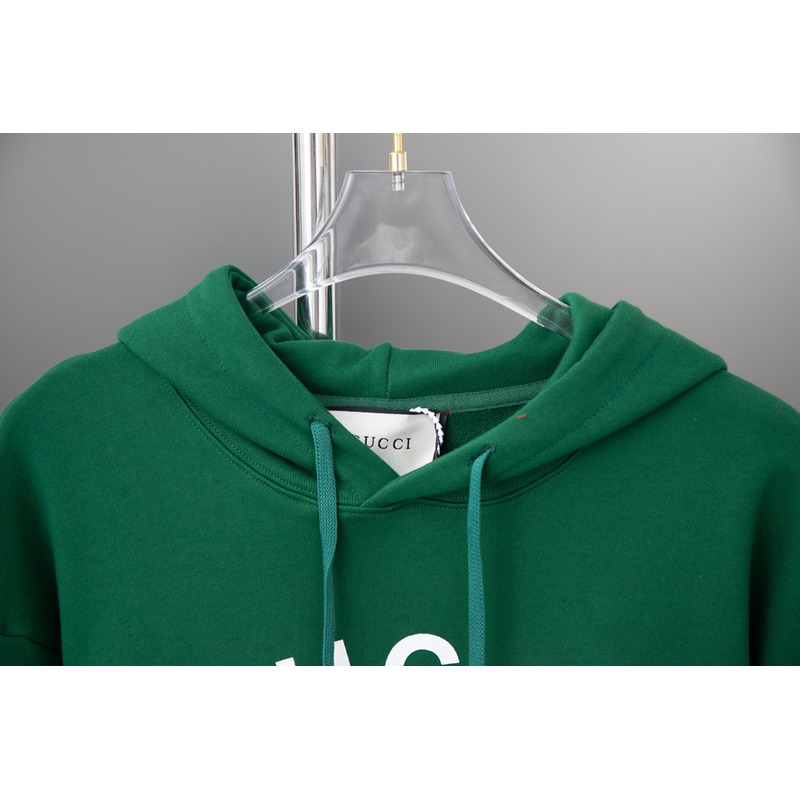 G*u*i g-lock lace hooded sweatshirt green