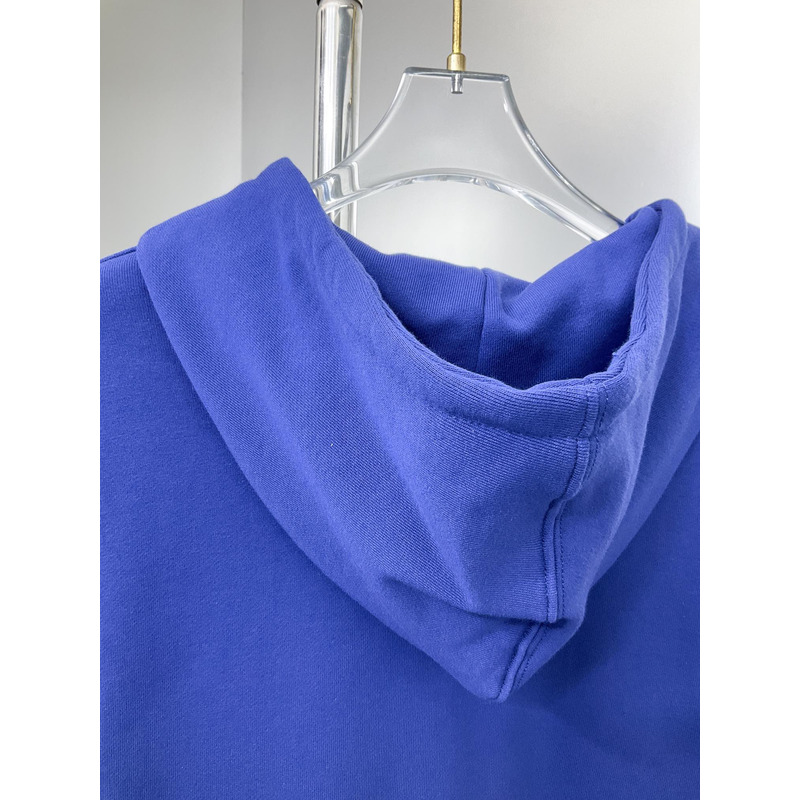 G*u*i kapuzenpullover aus baumwolljersey blauer gefilzter