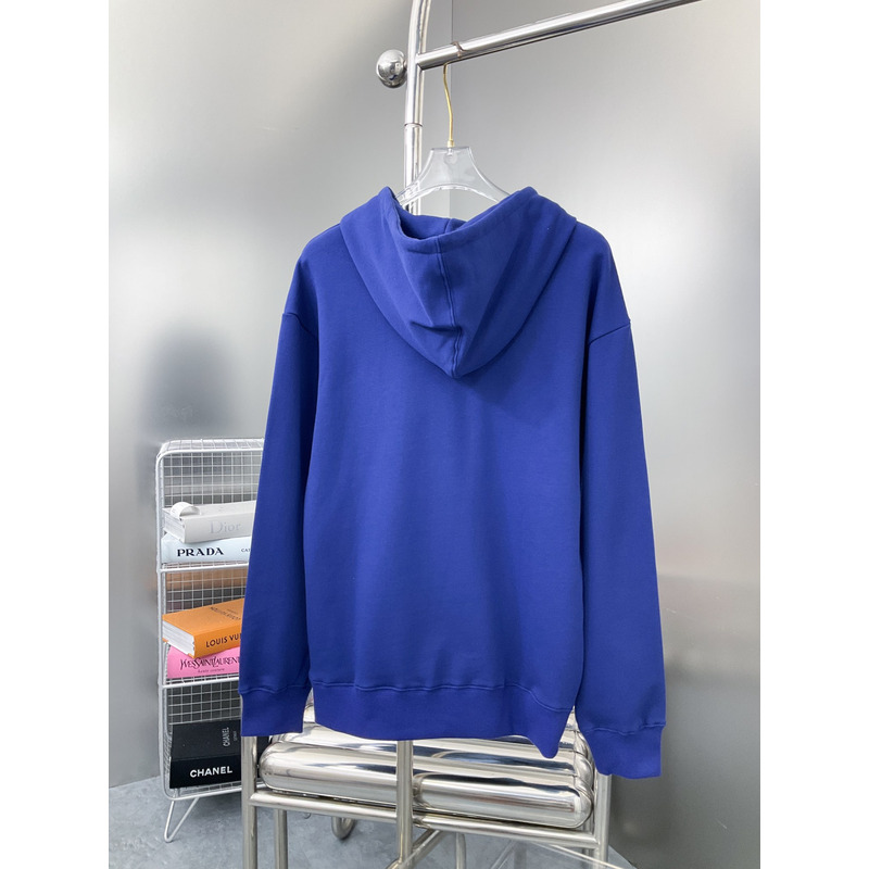 G*u*i kapuzenpullover aus baumwolljersey blauer gefilzter