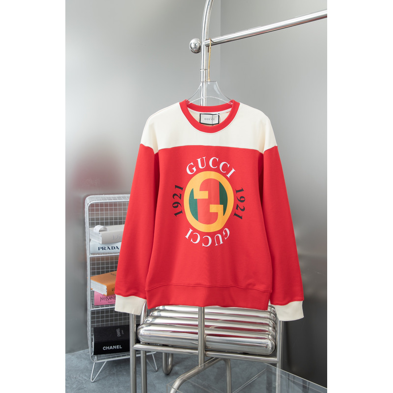 G*u*i sweatshirts aus baumwolljersey mit print red