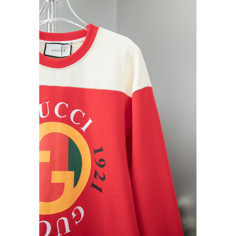 G*u*i sweatshirts aus baumwolljersey mit print red