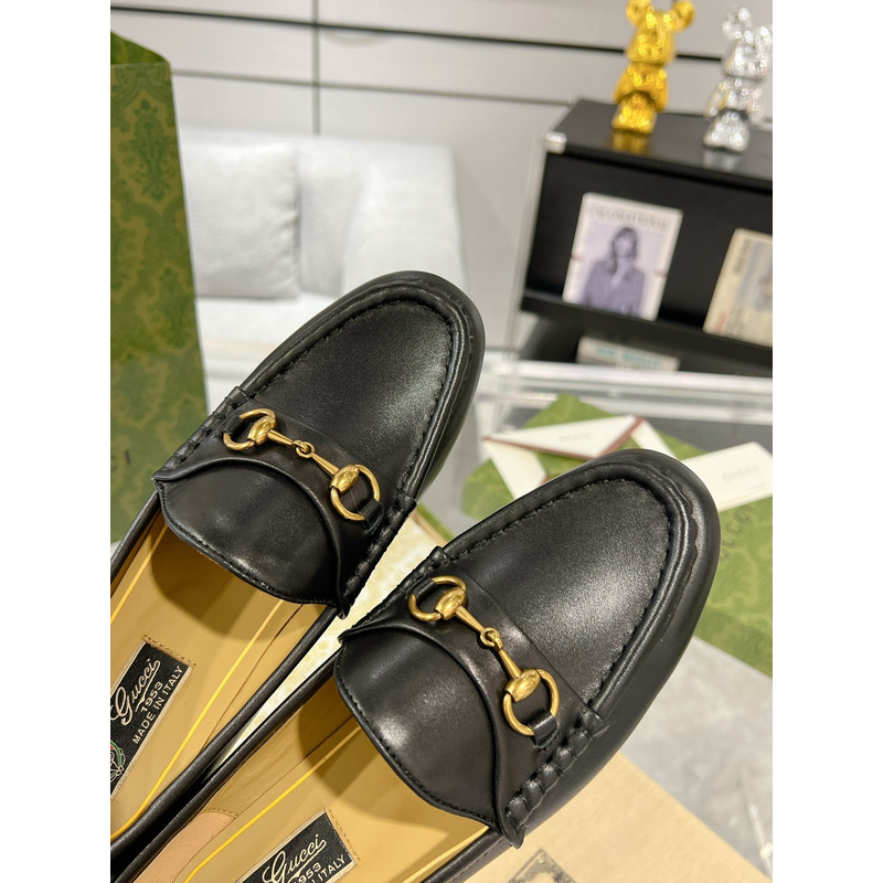 G*u*i 1955 horsebit leather loafers black