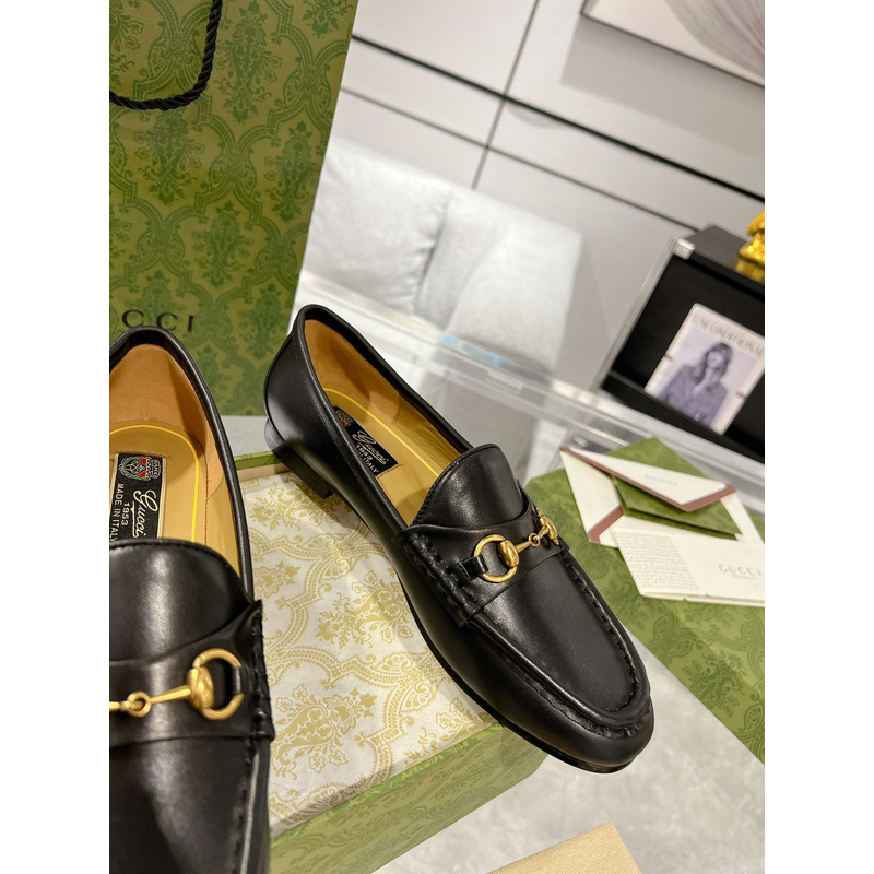 G*u*i 1955 horsebit leather loafers black