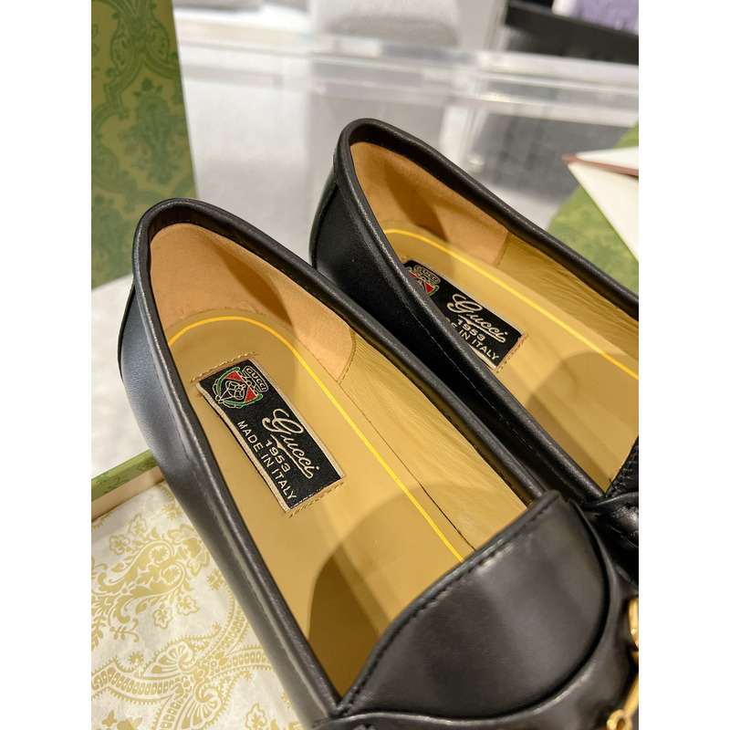 G*u*i 1955 horsebit leather loafers black