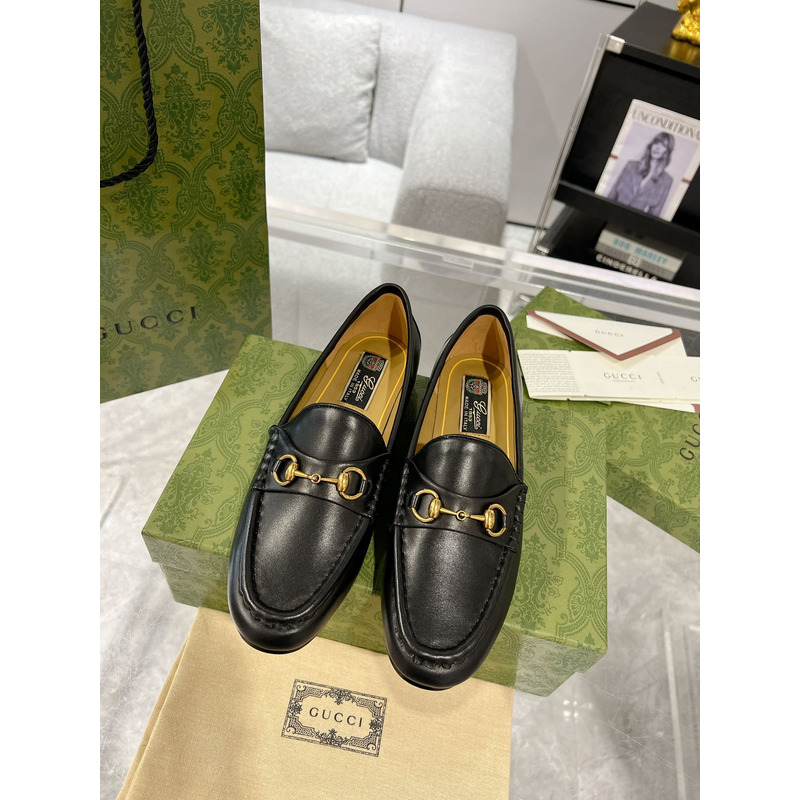 G*u*i 1955 horsebit leather loafers black