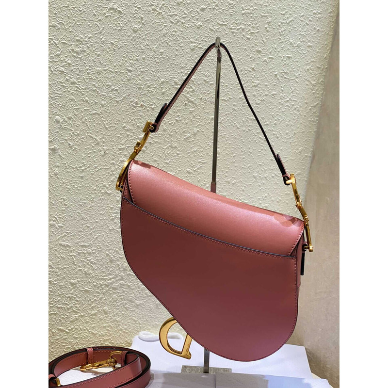 D*or saddle bag with strap pink