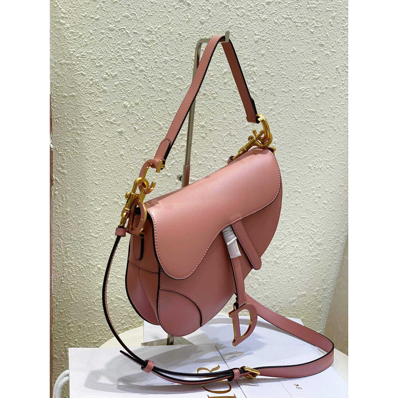 D*or saddle bag with strap pink