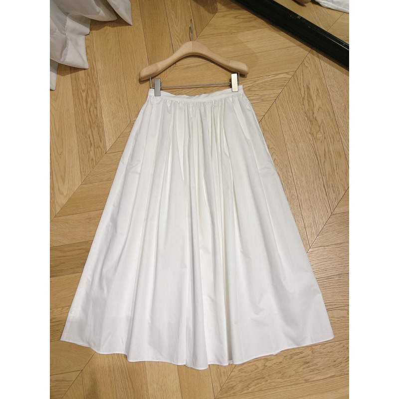 D*or mid-length skirt white