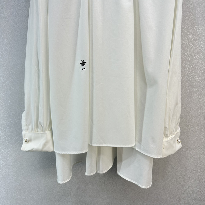 D*or blouse white cotton poplin