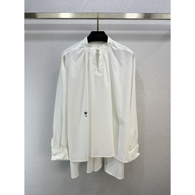 D*or blouse white cotton poplin