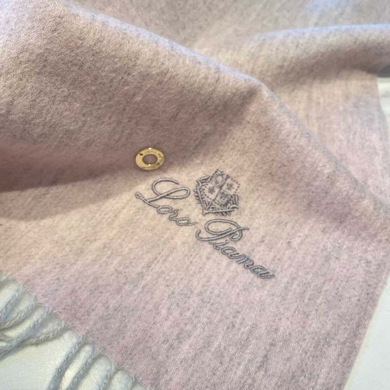 Loro piana Cashmere Scarf Grey Pink