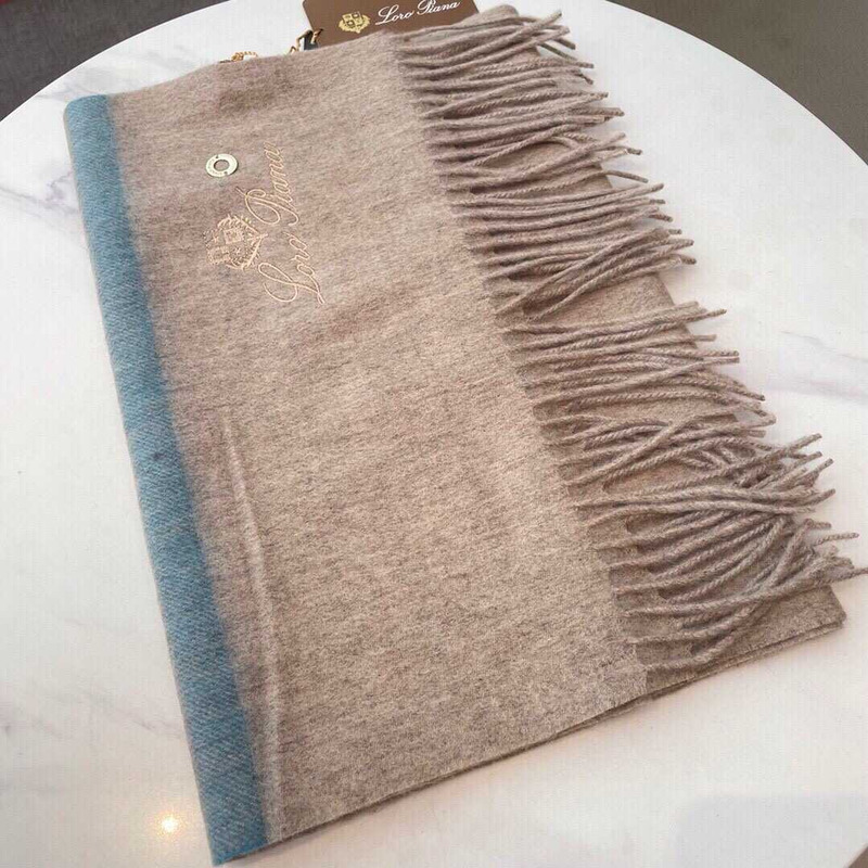 Loro piana Cashmere Scarf Khaki