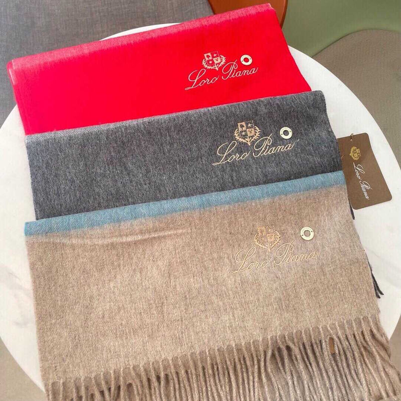 Loro piana Cashmere Scarf Khaki