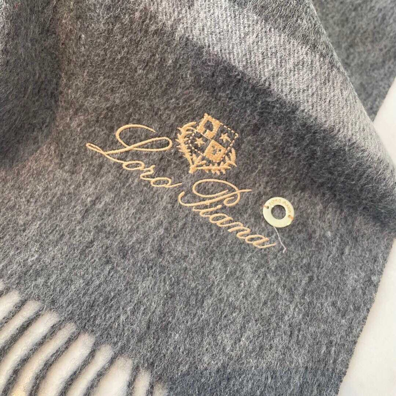 Loro piana Cashmere Scarf Dark Grey