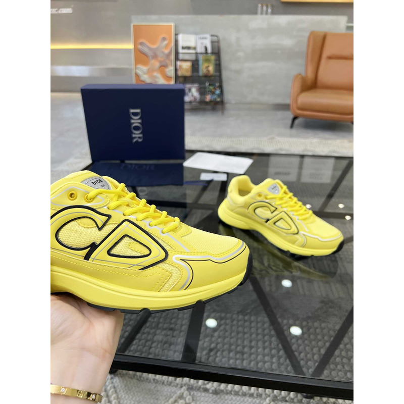 D*or b30 sneakers yellow mesh and yellow technical fabric