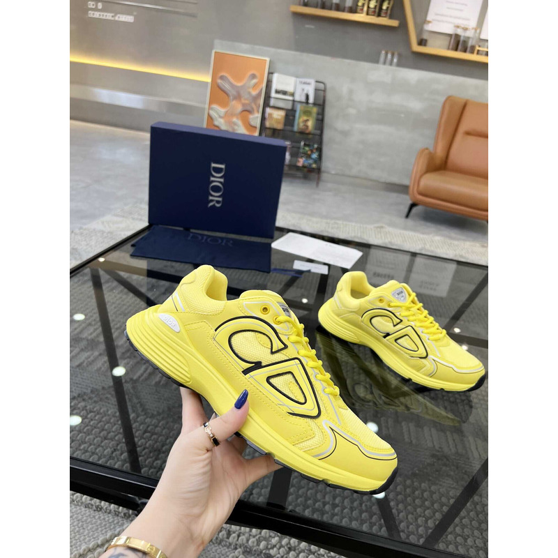 D*or b30 sneakers yellow mesh and yellow technical fabric