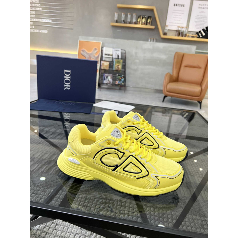 D*or b30 sneakers yellow mesh and yellow technical fabric