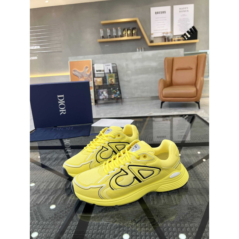 D*or b30 sneakers yellow mesh and yellow technical fabric