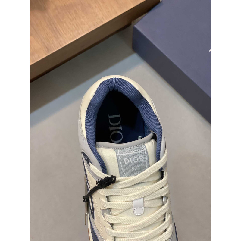 D*or b57 mid-top sneaker calfskin light blue