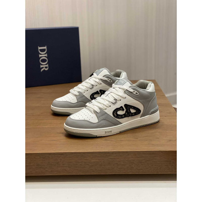 D*or b57 mid-top sneaker calfskin grey