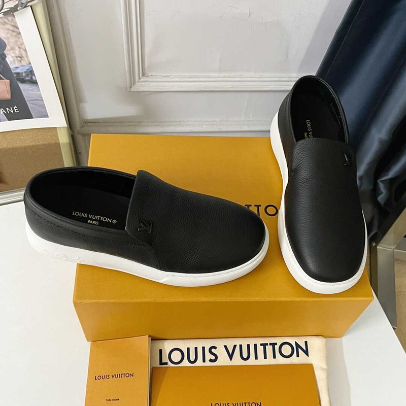 l**is V*t*n pacific leather loafer black