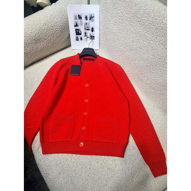 l**is V*t*n wool cardigan red