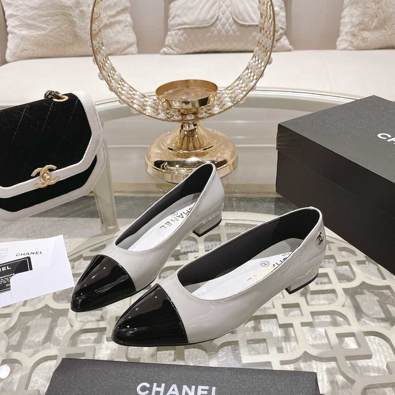 Ch*el flats grey and black