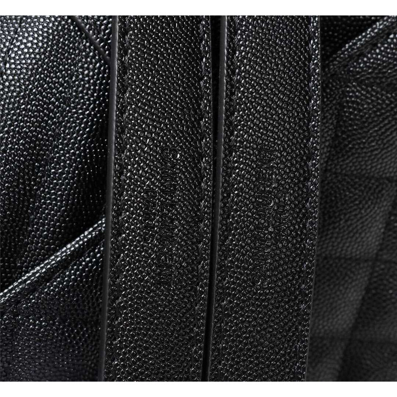 Saint Laurent  Envelope Large In Guilted Grain De Poudre Embossed Leather