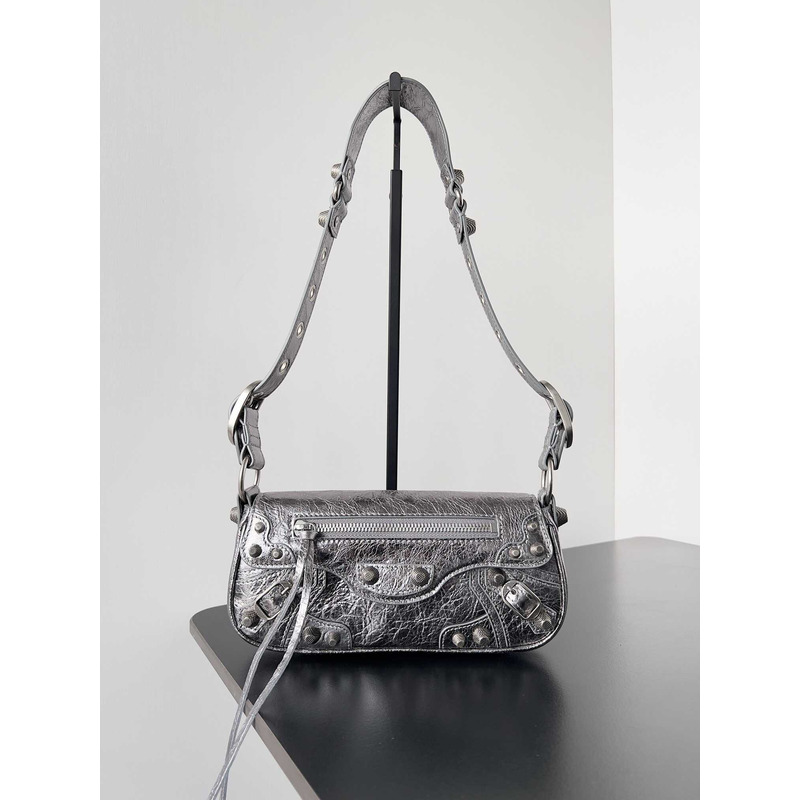 Ba*len*cia*ga women\''s le cagole xs sling in silver