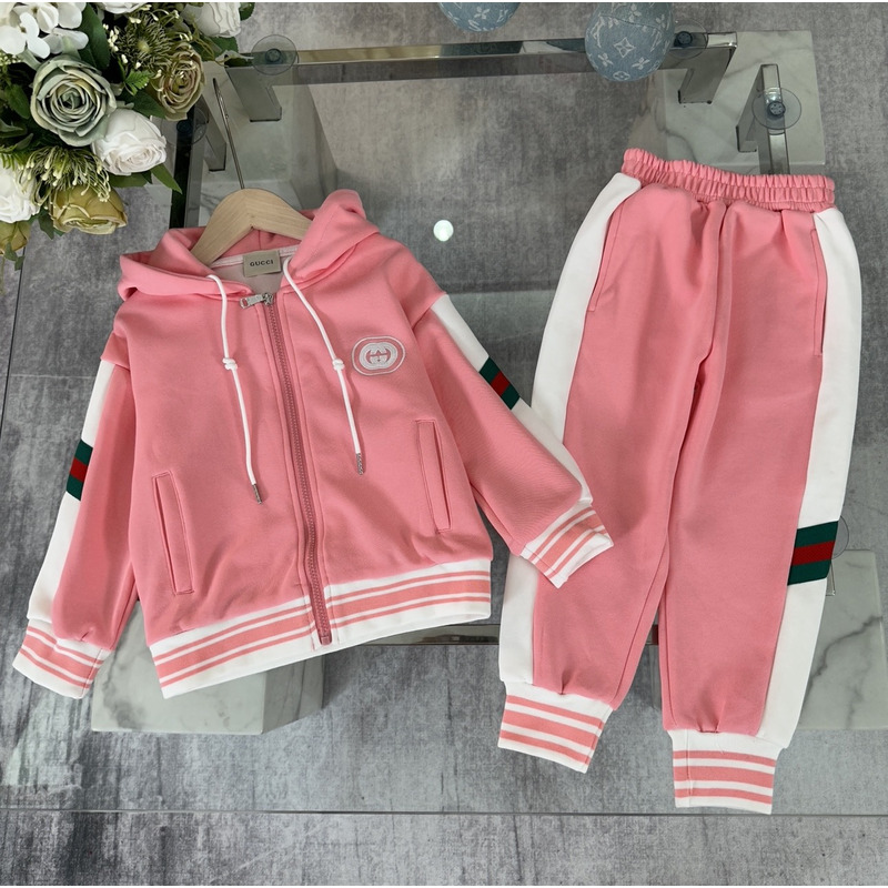 G*u*i children sports clothes set pink